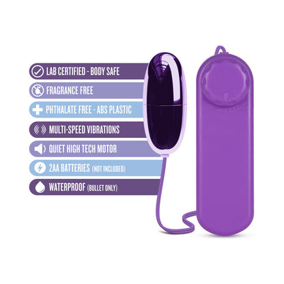 B YOURS POWER BULLET REMOTE-CONTROLLED EGG VIBRATOR PURPLE