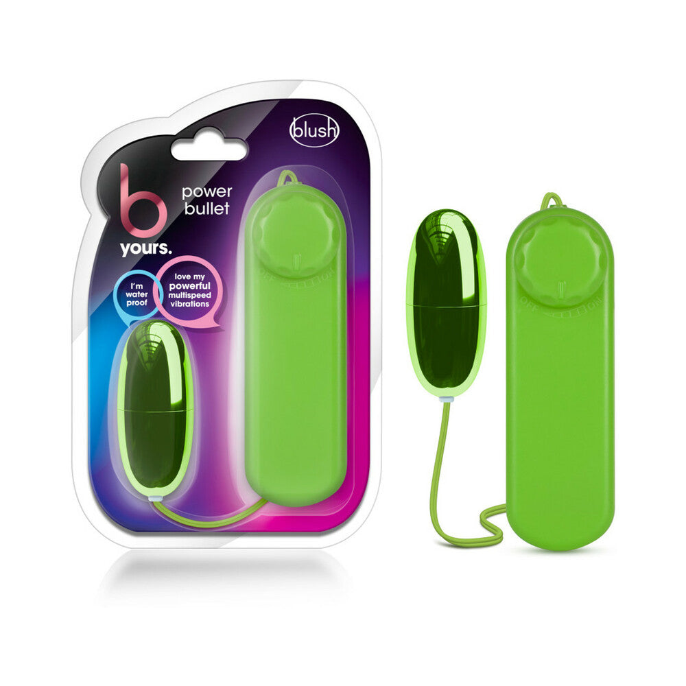BLUSH - B YOURS POWER BULLET REMOTE-CONTROLLED EGG VIBRATOR LIME