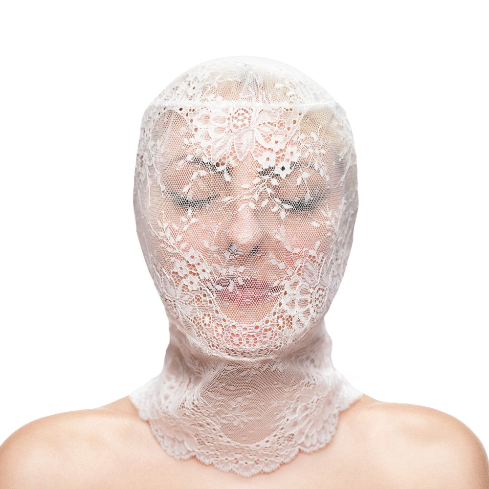 NS TOYS - FETISH & FASHION - LACE HOOD - WHITE - ALTERNATE PACKAGE