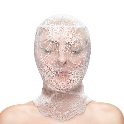 NS TOYS - FETISH & FASHION - LACE HOOD - WHITE - ALTERNATE PACKAGE