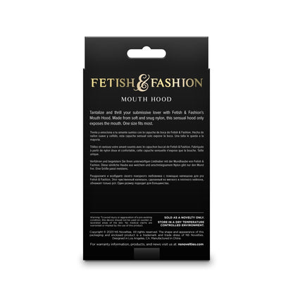 NS TOYS - FETISH & FASHION - MOUTH HOOD - WHITE - ALTERNATE PACKAGE