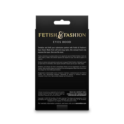 NS TOYS - FETISH & FASHION - EYES HOOD - BLACK - ALTERNATE PACKAGE