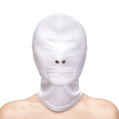 NS TOYS - FETISH & FASHION - ZIPPERED MOUTH HOOD - WHITE - ALTERNATE PACKAGE