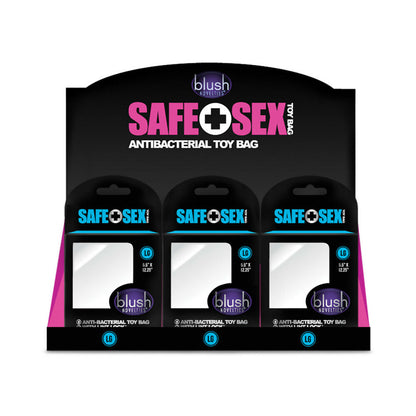 BLUSH - SAFE SEX ANTIBACTERIAL TOY BAG LARGE 24-PIECE COUNTER DISPLAY