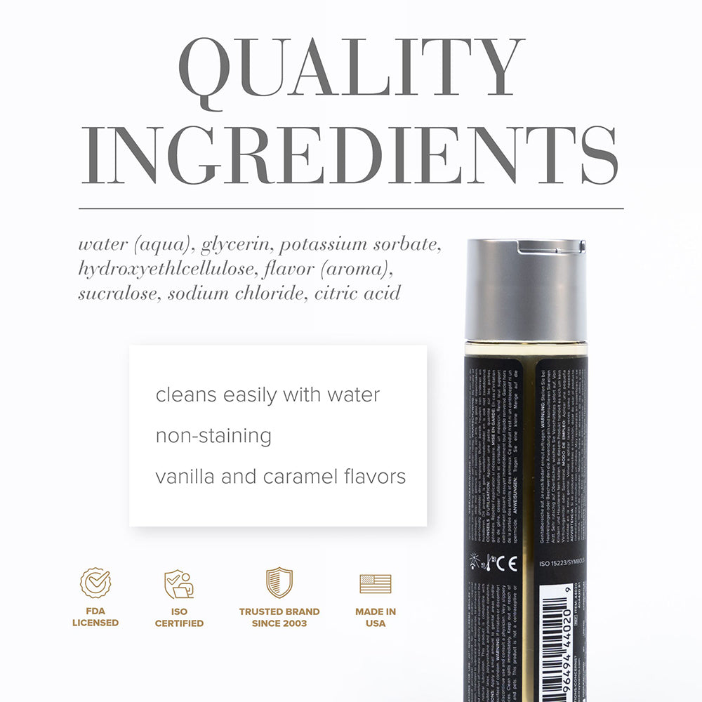 SYSTEM JO - JO GELATO CREME BRULEE FLAVORED WATER-BASED LUBRICANT 4 OZ.