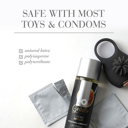 SYSTEM JO - JO GELATO CREME BRULEE FLAVORED WATER-BASED LUBRICANT 4 OZ.