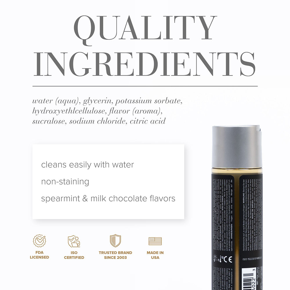 SYSTEM JO - JO GELATO MINT CHOCOLATE FLAVORED WATER-BASED LUBRICANT 4 OZ.