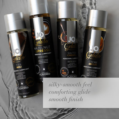 SYSTEM JO - JO GELATO SALTED CARAMEL FLAVORED WATER-BASED LUBRICANT 4 OZ.