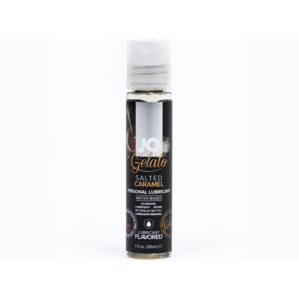 SYSTEM JO - JO GELATO SALTED CARAMEL FLAVORED WATER-BASED LUBRICANT 1 OZ.