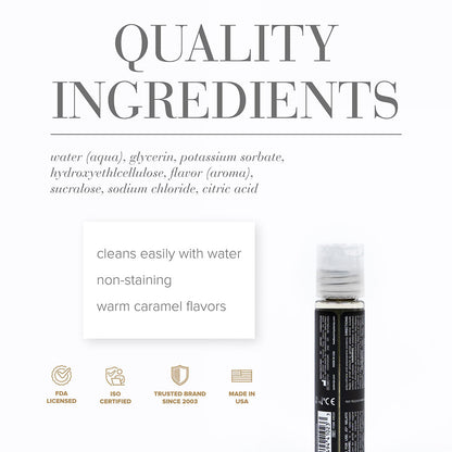 SYSTEM JO - JO GELATO SALTED CARAMEL FLAVORED WATER-BASED LUBRICANT 1 OZ.