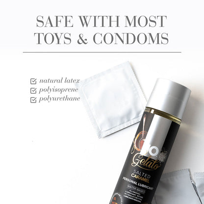 SYSTEM JO - JO GELATO SALTED CARAMEL FLAVORED WATER-BASED LUBRICANT 1 OZ.