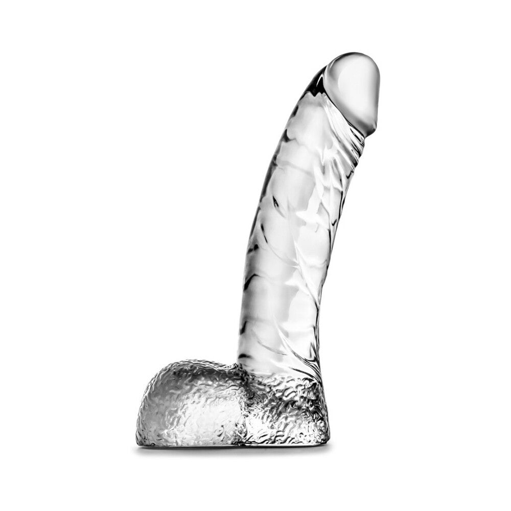 BLUSH - NATURALLY YOURS DING DONG REALISTIC 5.5 IN. DILDO WITH BALLS CLEAR