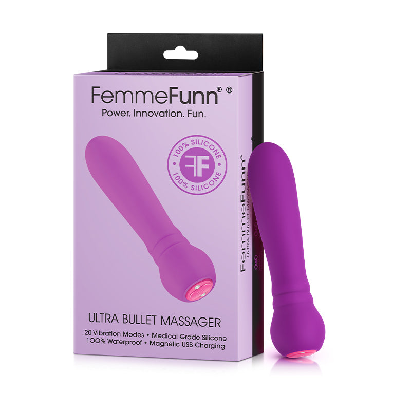 FEMMEFUNN ULTRA BULLET MASSAGER RECHARGEABLE SILICONE VIBRATOR PURPLE
