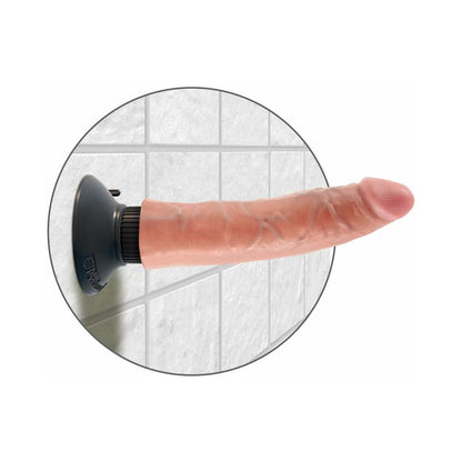 KING COCK - 17.78 CM VIBRATING COCK FLESH