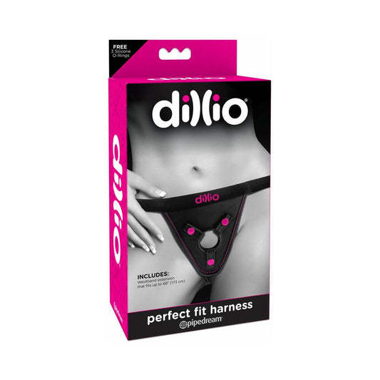 PIPEDREAM - DILLIO ADJUSTABLE PERFECT FIT HARNESS BLACK/PINK