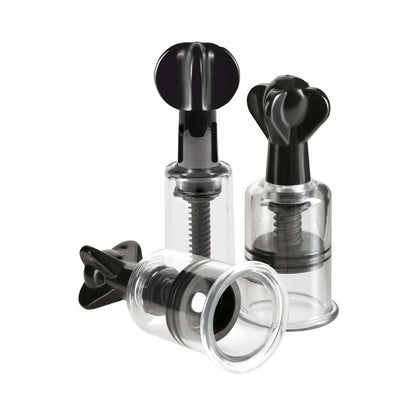 PIPEDREAM - FETISH FANTASY SERIES LIMITED EDITION SUPER SUCKERS TRIO CLEAR/BLACK