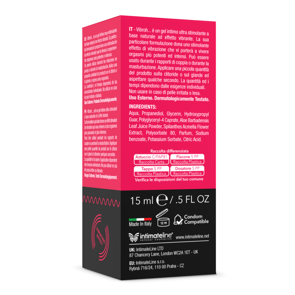 INTIMATELINE - VIBROH, STIMULATING GEL (15 ML)