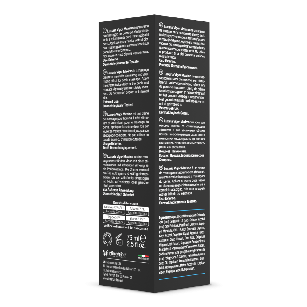 INTIMATELINE - VIGOR MAXIMO XXL GEL (75 ML)
