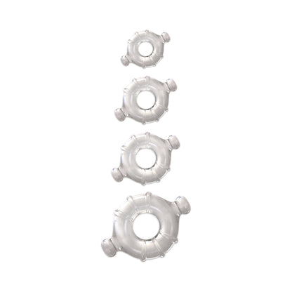 NS NOVELTIES - RENEGADE VITALITY RINGS 4-PACK CLEAR