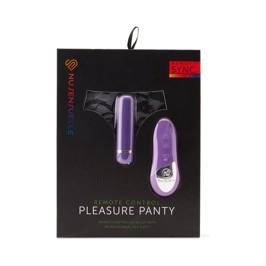 NU SENSUELLE REMOTE CONTROL PLEASURE PANTY PURPLE
