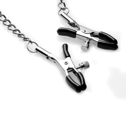 STRICT SILICONE BALL GAG WITH NIPPLE CLAMPS