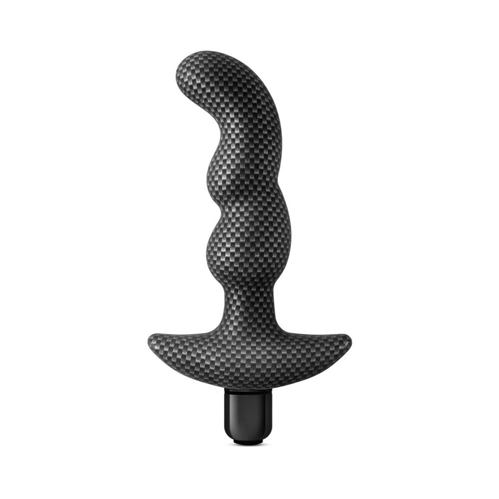 SPARK IGNITION PRV-02 VIBRATING SILICONE PROSTATE MASSAGER CARBON FIBER