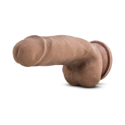 AU NATUREL 7 IN. SENSA FEEL FAT BOY POSABLE DUAL DENSITY DILDO TAN