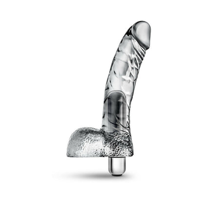 BLUSH - NATURALLY YOURS VIBRATING DING DONG WITH BALLS 6.5 IN. CLEAR