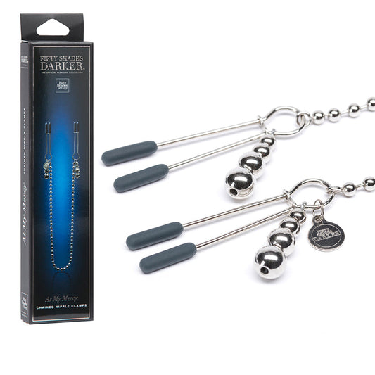 FIFTY SHADES OF GREY - FIFTY SHADES DARKER AT MY MERCY BEADED CHAIN NIPPLE CLAMPS