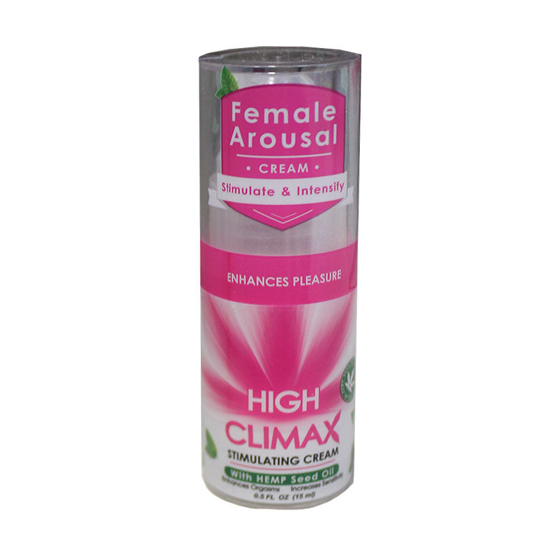 BODY ACTION - HIGH CLIMAX FEMALE STIMULANT WITH HEMP SEED OIL 0.5 FL. OZ. BOTTLE