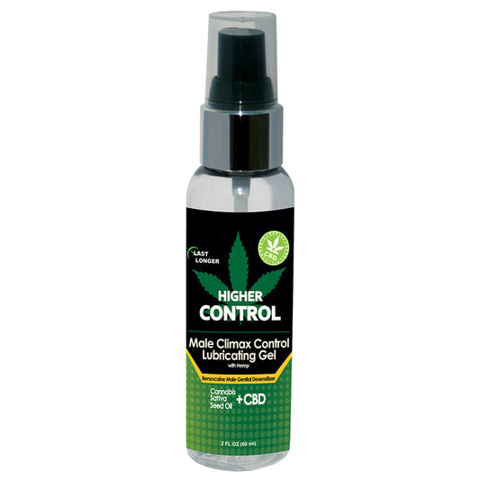 BODY ACTION - HIGHER CONTROL CLIMAX CONTROL GEL WITH HEMP SEED OIL 2 OZ BOTTLE