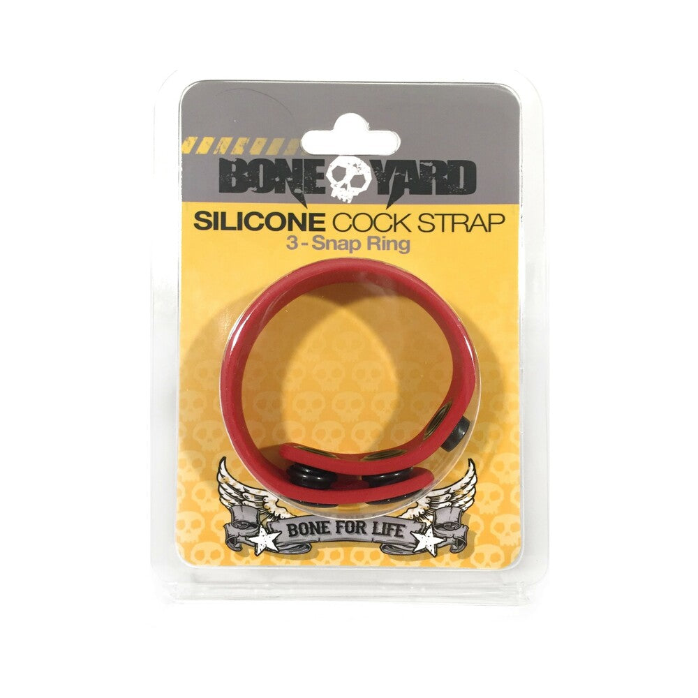 BONEYARD COCK STRAP RED