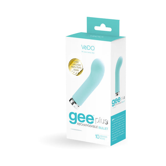 VEDO - VIBRADOR RECARGABLE GEEPLUS - TEASE ME TURQUOISE