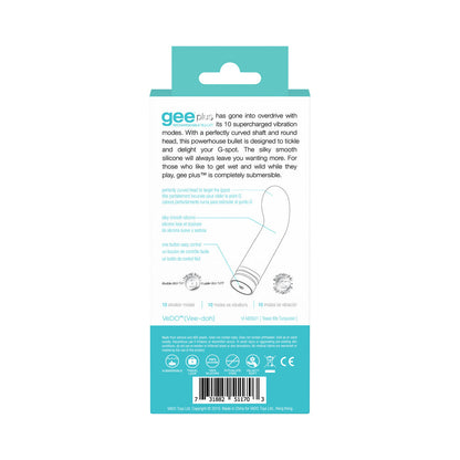 VEDO GEEPLUS RECHARGEABLE VIBE - TEASE ME TURQUOISE