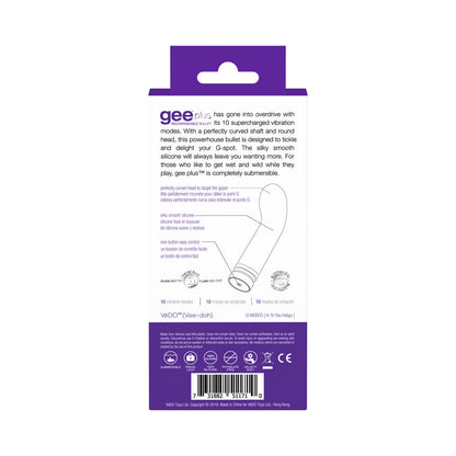 VEDO - GEEPLUS RECHARGEABLE VIBE - INTO YOU INDIGO