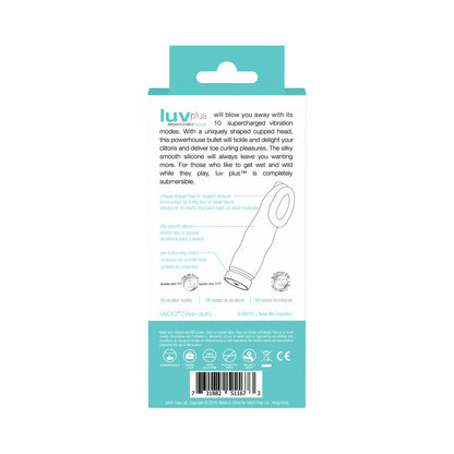 VEDO - LUVPLUS RECHARGEABLE VIBE - TEASE ME TURQUOISE