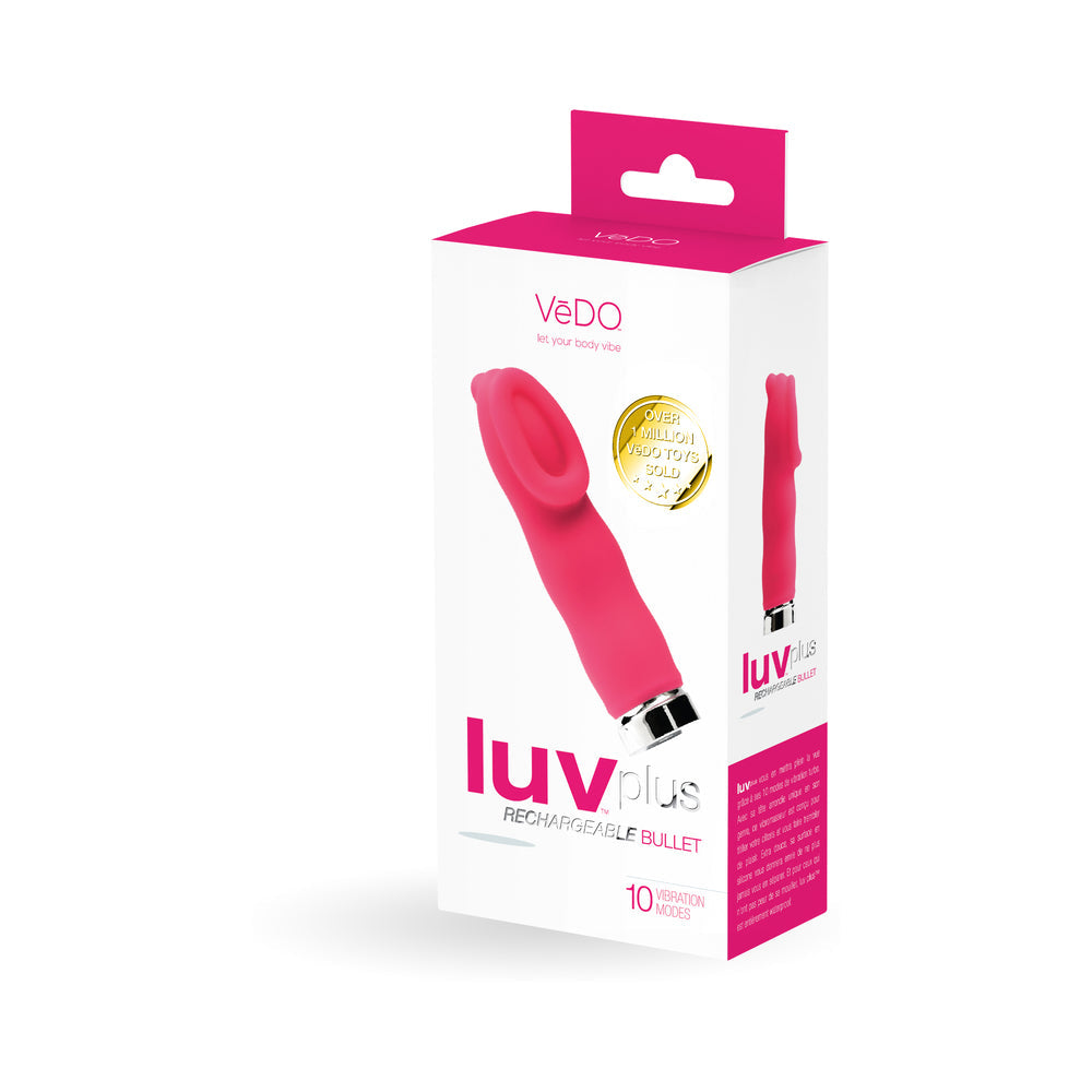 VEDO - VIBRADOR RECARGABLE LUVPLUS - ROSA FOXY