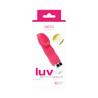 VEDO - VIBRADOR RECARGABLE LUVPLUS - ROSA FOXY