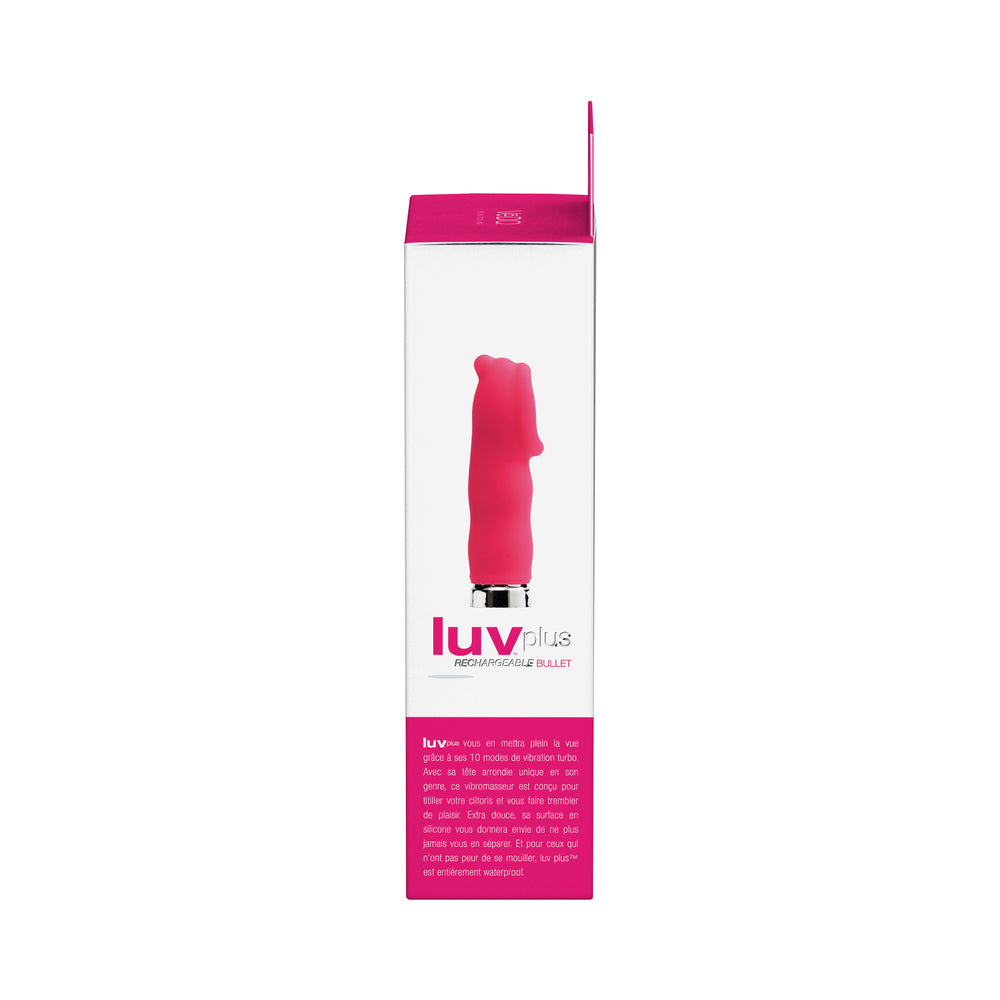 VEDO - VIBRADOR RECARGABLE LUVPLUS - ROSA FOXY
