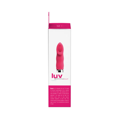 VEDO - VIBRADOR RECARGABLE LUVPLUS - ROSA FOXY