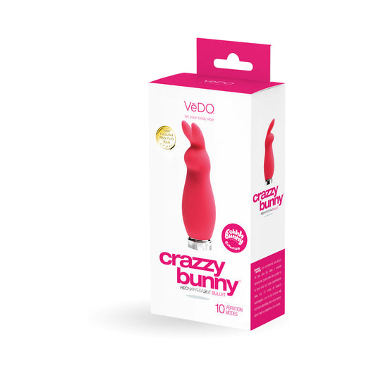 VEDO - CRAZZY BUNNY RECHARGEABLE MINI VIBE - PRETTY IN PINK