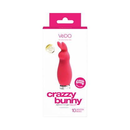 VEDO - CRAZZY BUNNY RECHARGEABLE MINI VIBE - PRETTY IN PINK
