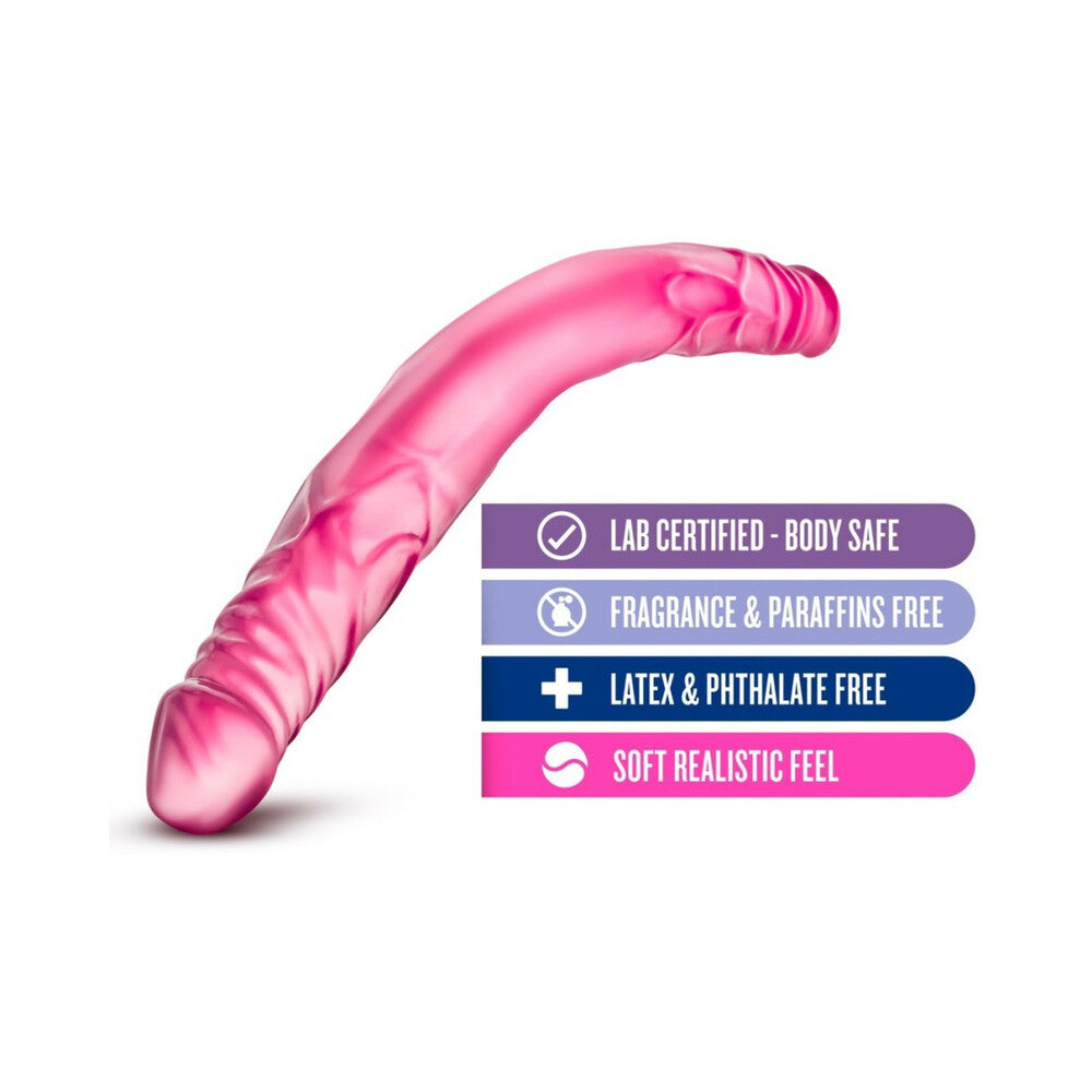 B YOURS 14 IN. DOUBLE DILDO PINK