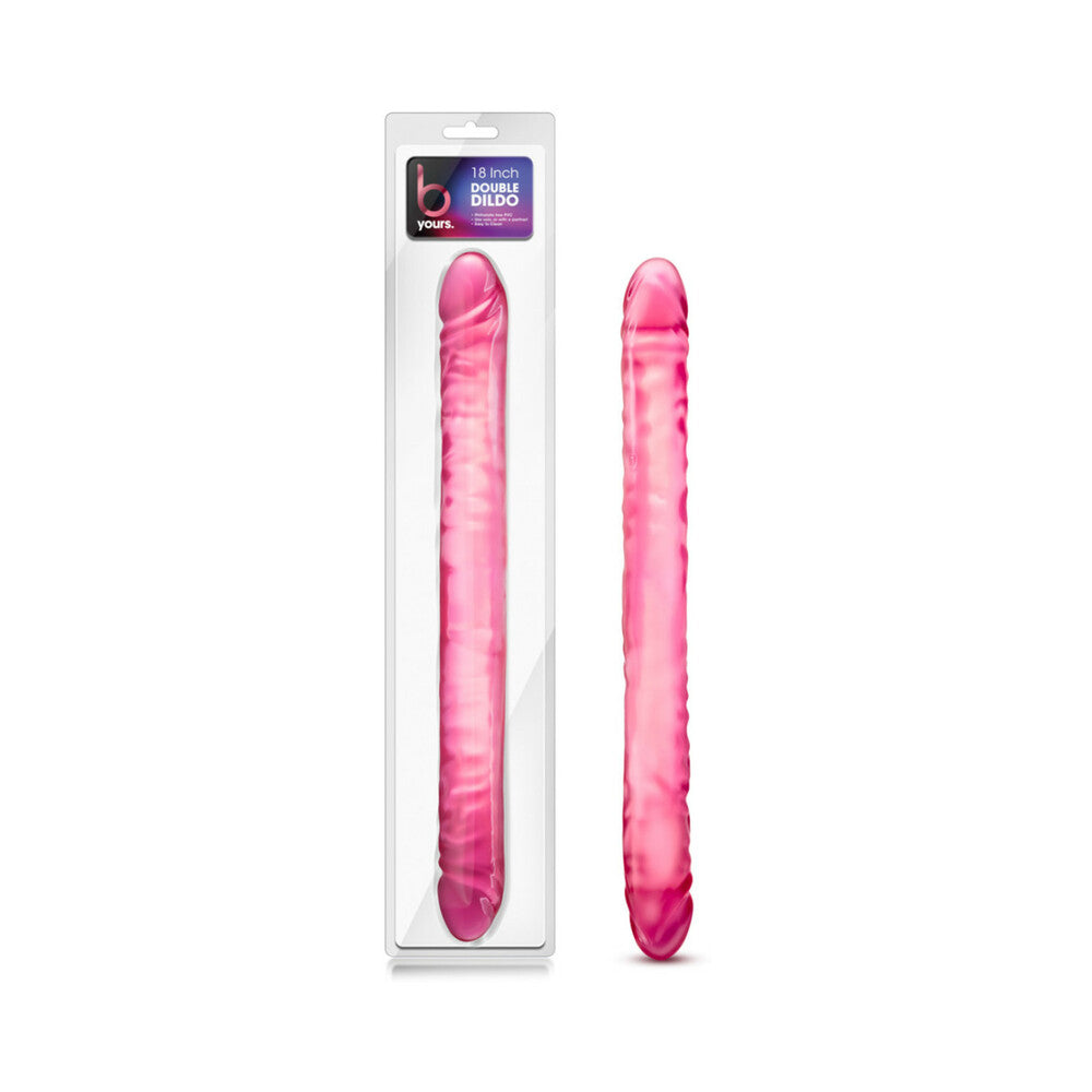 B YOURS 18 IN. DOUBLE DILDO PINK