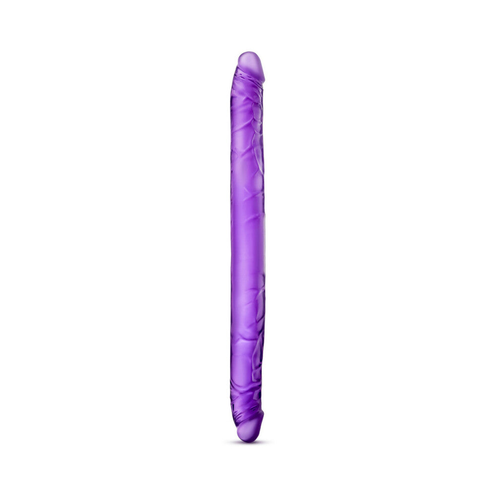 B YOURS 16 IN. DOUBLE DILDO PURPLE