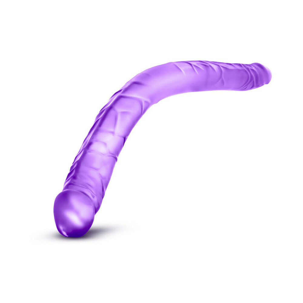 B YOURS 16 IN. DOUBLE DILDO PURPLE