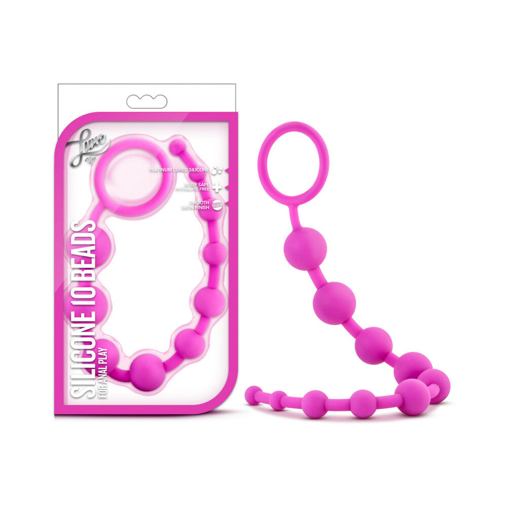 BLUSH - LUXE SILICONE 10 BEADS FOR ANAL PLAY