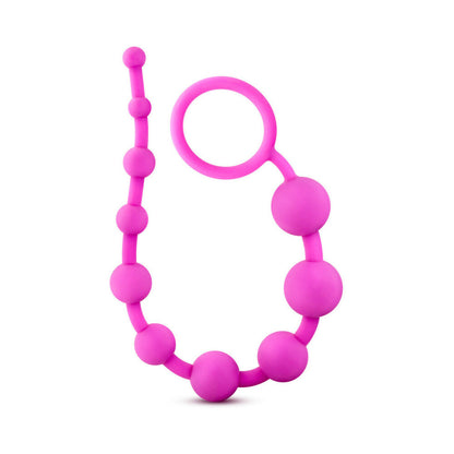 LUXE SILICONE 10 BEADS FOR ANAL PLAY PINK