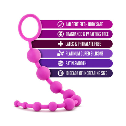 BLUSH - LUXE SILICONE 10 BEADS FOR ANAL PLAY