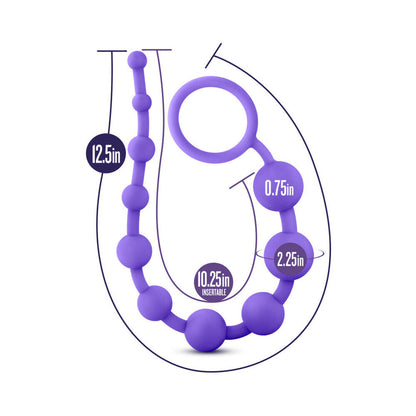 BLUSH - LUXE SILICONE 10 BEADS FOR ANAL PLAY